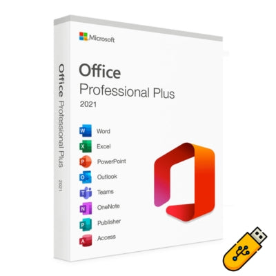 Microsoft Office 2021 Professional Plus: Licencia con Pendrive