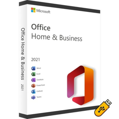 Microsoft Office 2021 Home and Business: Licencia con Pendrive